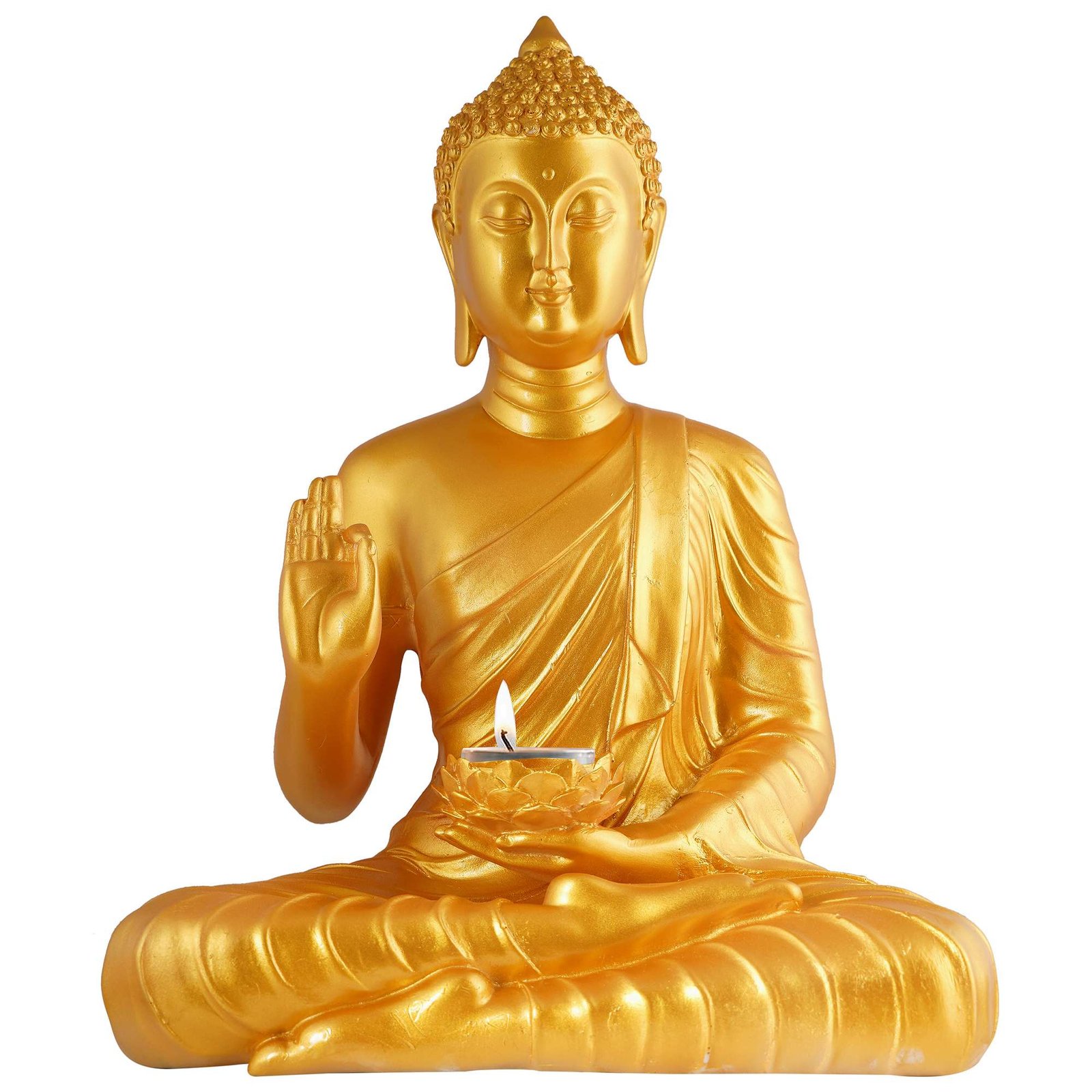 Buddha Idol Statue Showpiece Gift Gifting Item Polystone Home Decor ...