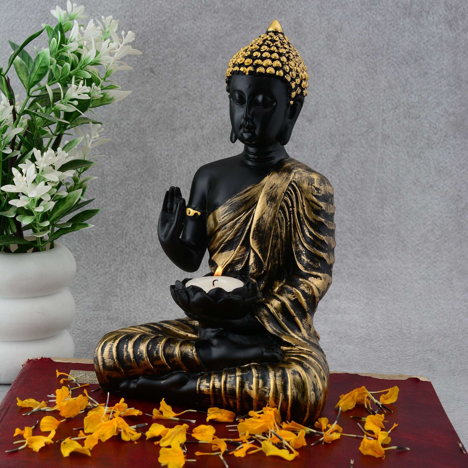 Buddha Idol Statue Showpiece Gift Gifting Item Polystone Home Decor ...