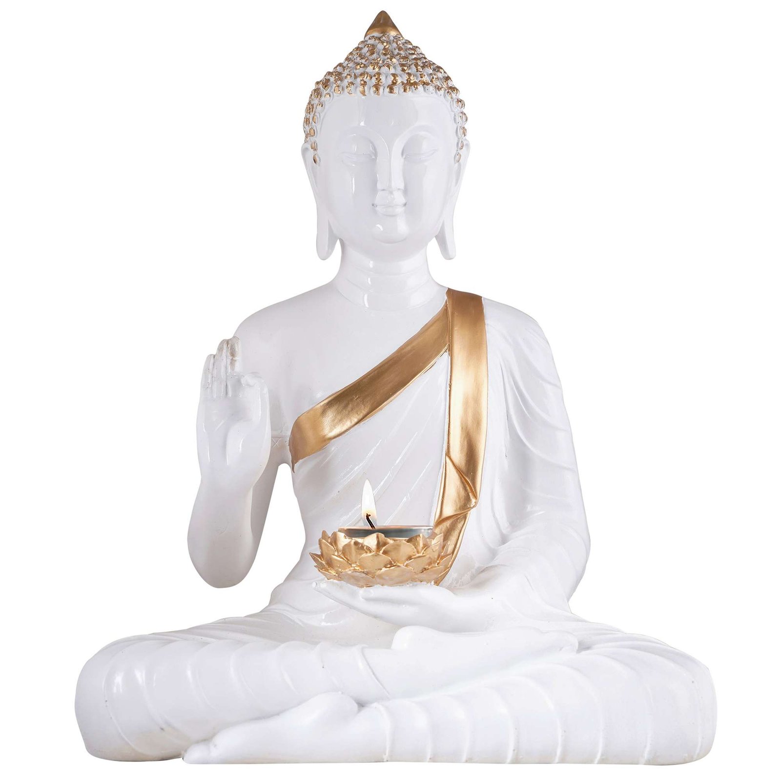 Buddha Idol Statue Showpiece Gift Gifting Item Polystone Home Decor ...