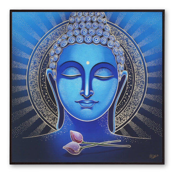 Golden Embossed Wall Painting For Home Decoration , Paintings for Living Room , Modern Art Wall Pinting, For Home Decor (12X12 INCH)