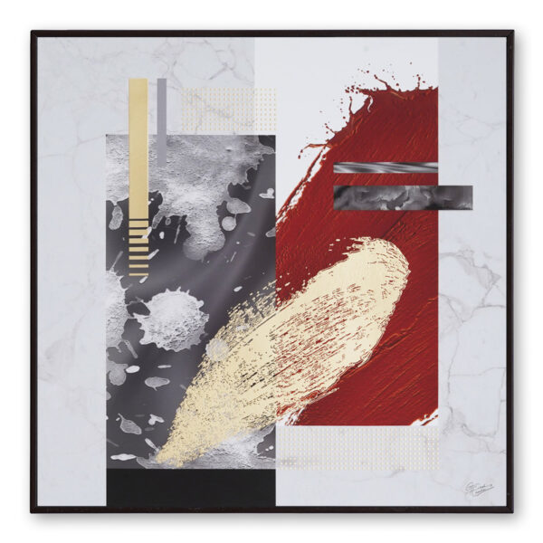 Golden Embossed Wall Painting For Home Decoration , Paintings for Living Room , Modern Art Wall Pinting, For Home Decor (12X12 INCH)