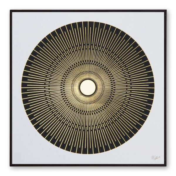 Golden Embossed Wall Painting For Home Decoration , Paintings for Living Room , Modern Art Wall Pinting, For Home Decor (12X12 INCH)