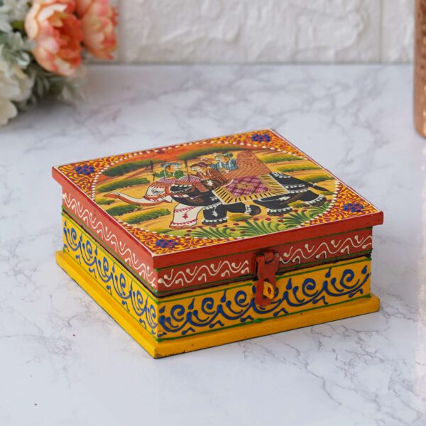 Handcrafted Wooden Jewellery Box: Elegant Storage for Your Treasures