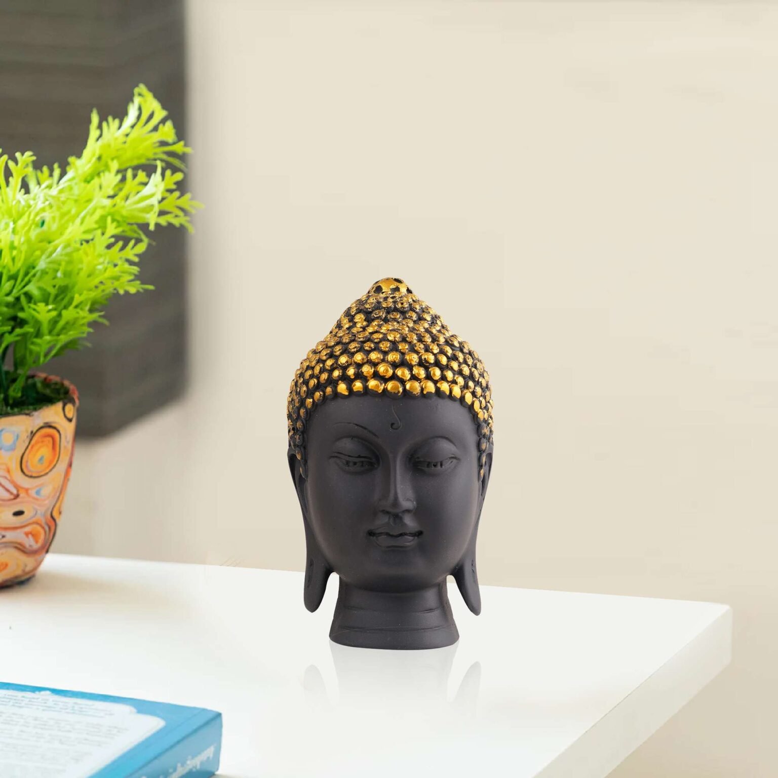 Buddha Idol Statue Showpiece Gift Gifting Item Polystone Home Decor ...