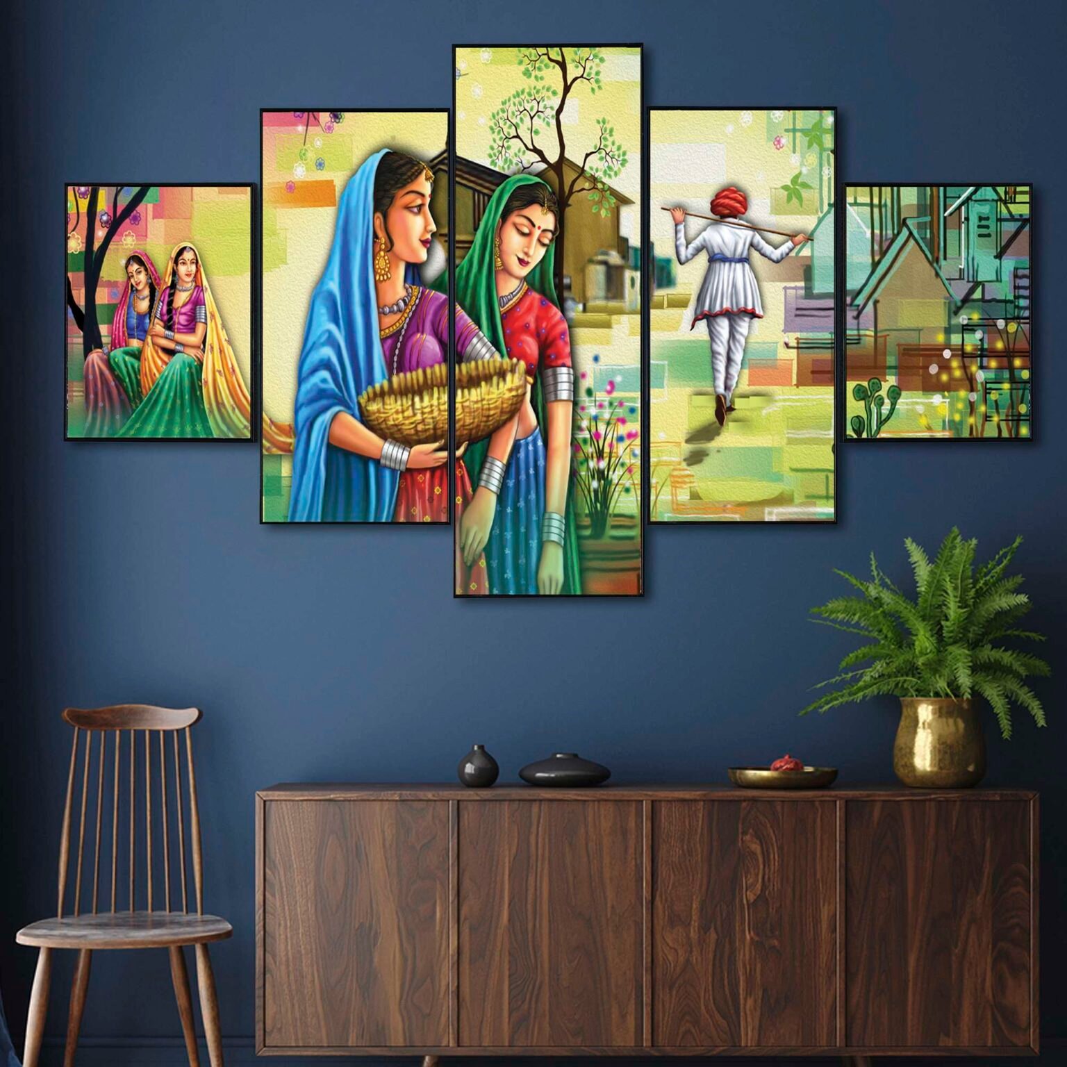 Set Of Five Framed Digital Wall Painting Saumic Craft Gallery what-are-digital-binary-options-trade-simplified-with-fixed-risk