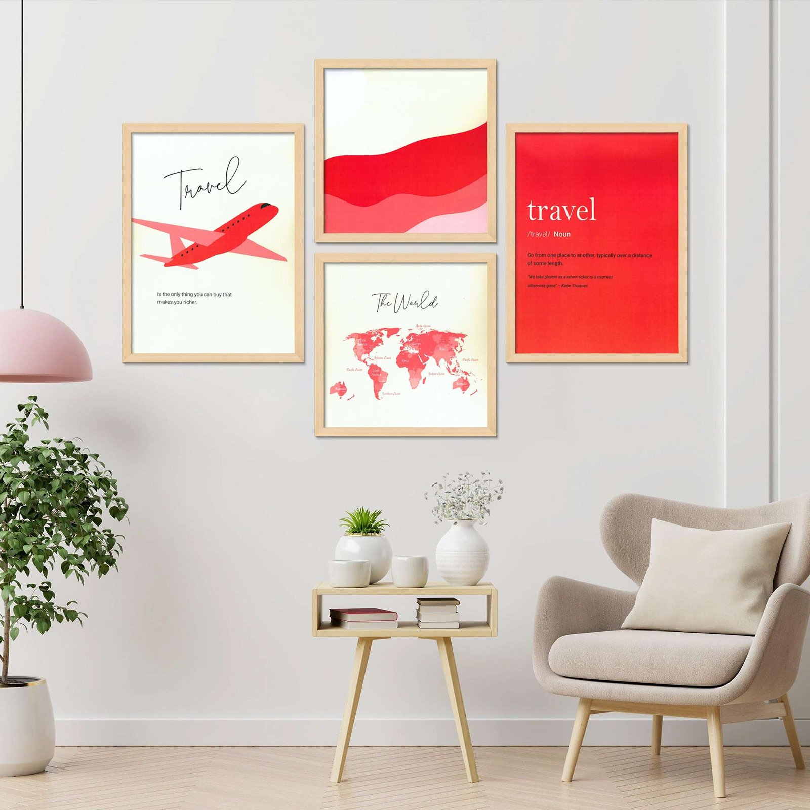 SET OF 4 DIGITAL WALL PAINTING Saumic Craft Gallery
