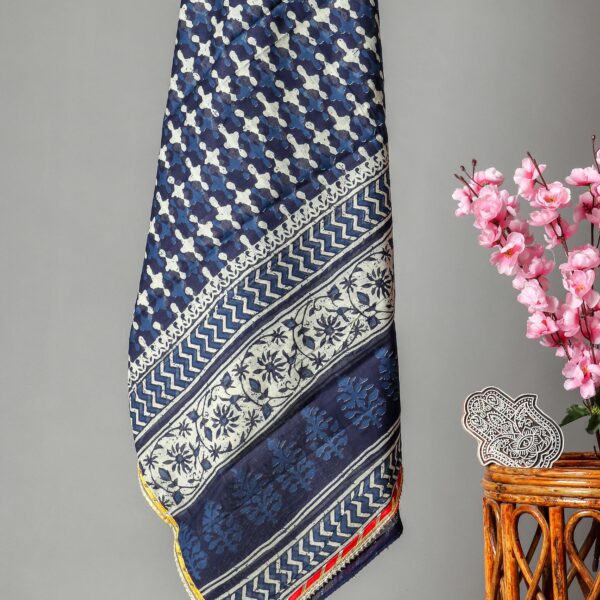 Women Pure Cotton Block Printed Dupatta Set