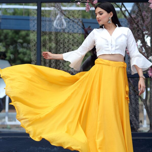 Premium Readymade Chinnon Lehenga with Phantom Silk Designer Blouse