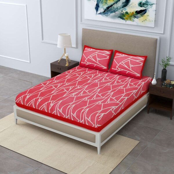 Jaipuri Cotton Printed Double Bedsheet With Two Pillow Covers