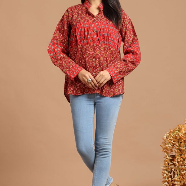 White Printed Sleeveless Top for Women ? Trendy Casual Cotton Wear