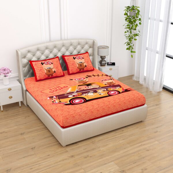 Jaipuri Cotton Printed Double Bedsheet With Two Pillow Covers