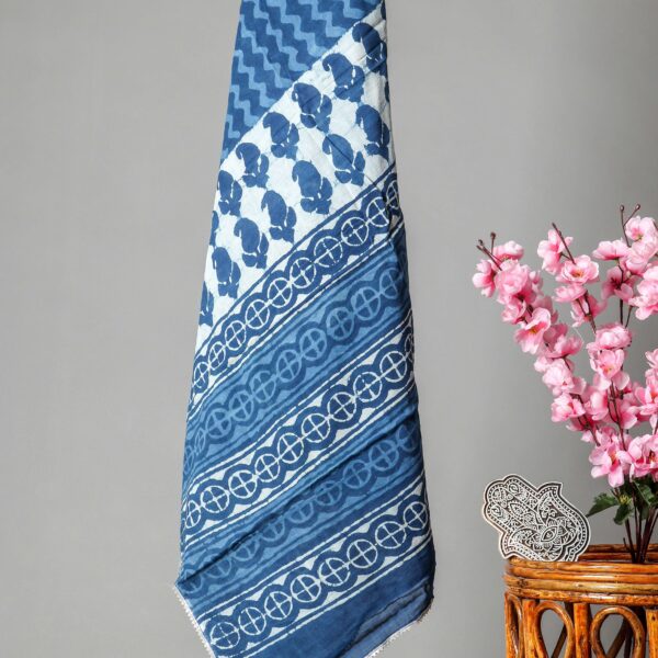 Women Pure Cotton Block Printed Dupatta Set