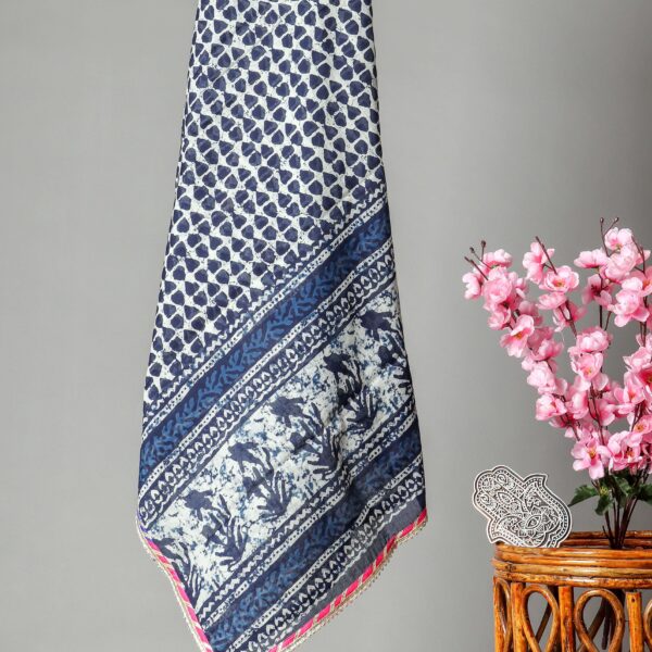 Women Pure Cotton Block Printed Dupatta Set