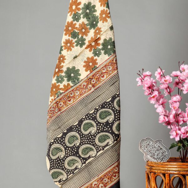 Women Pure Cotton Block Printed Dupatta Set
